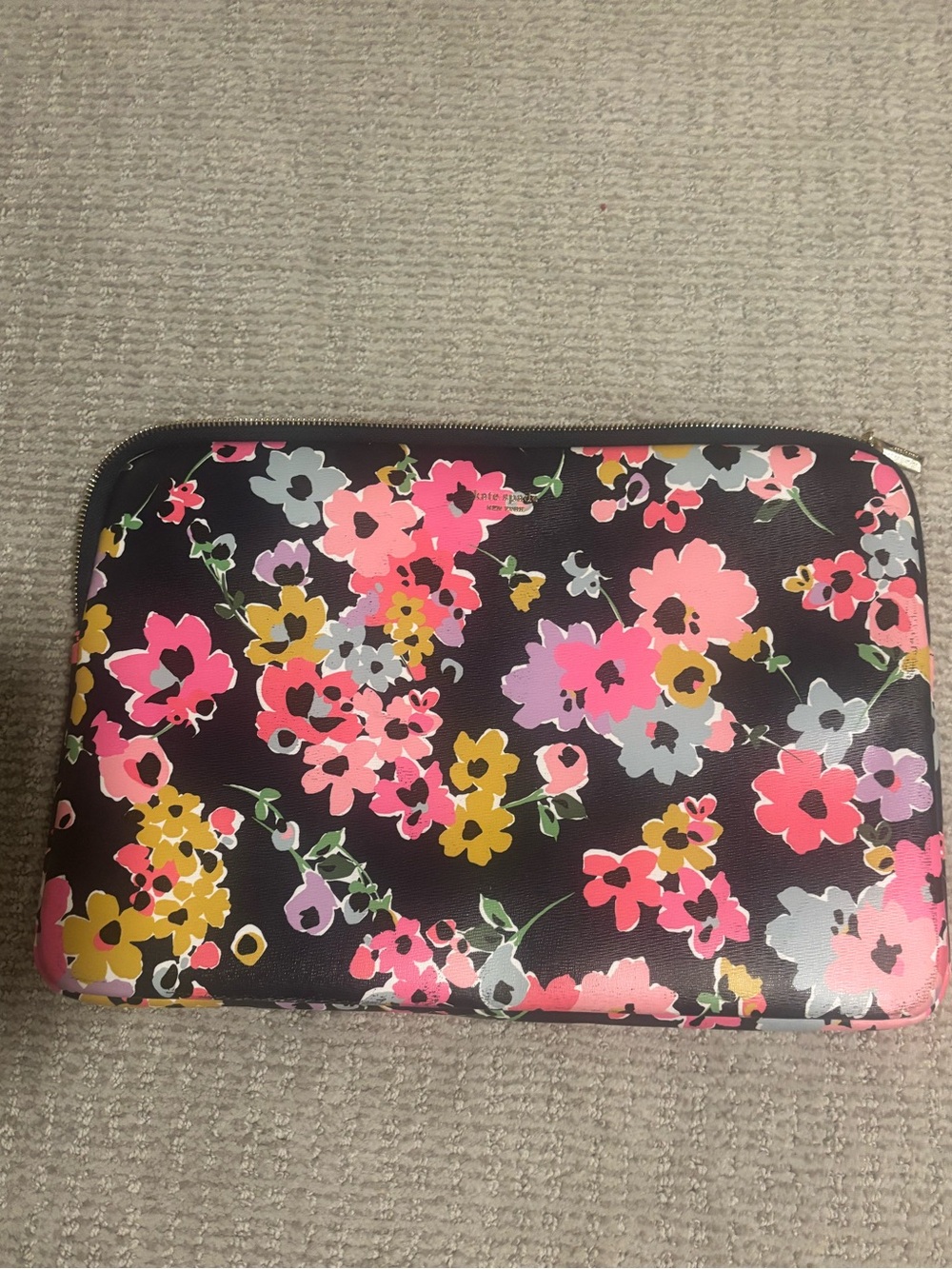 Kate Spade Navy Floral 15 Inch Laptop Sleeve